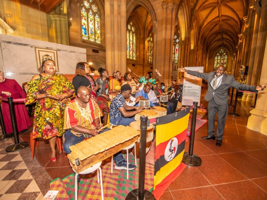 Morris of Kwetu Conducting the African choir at St. Mary Cathedral 2022